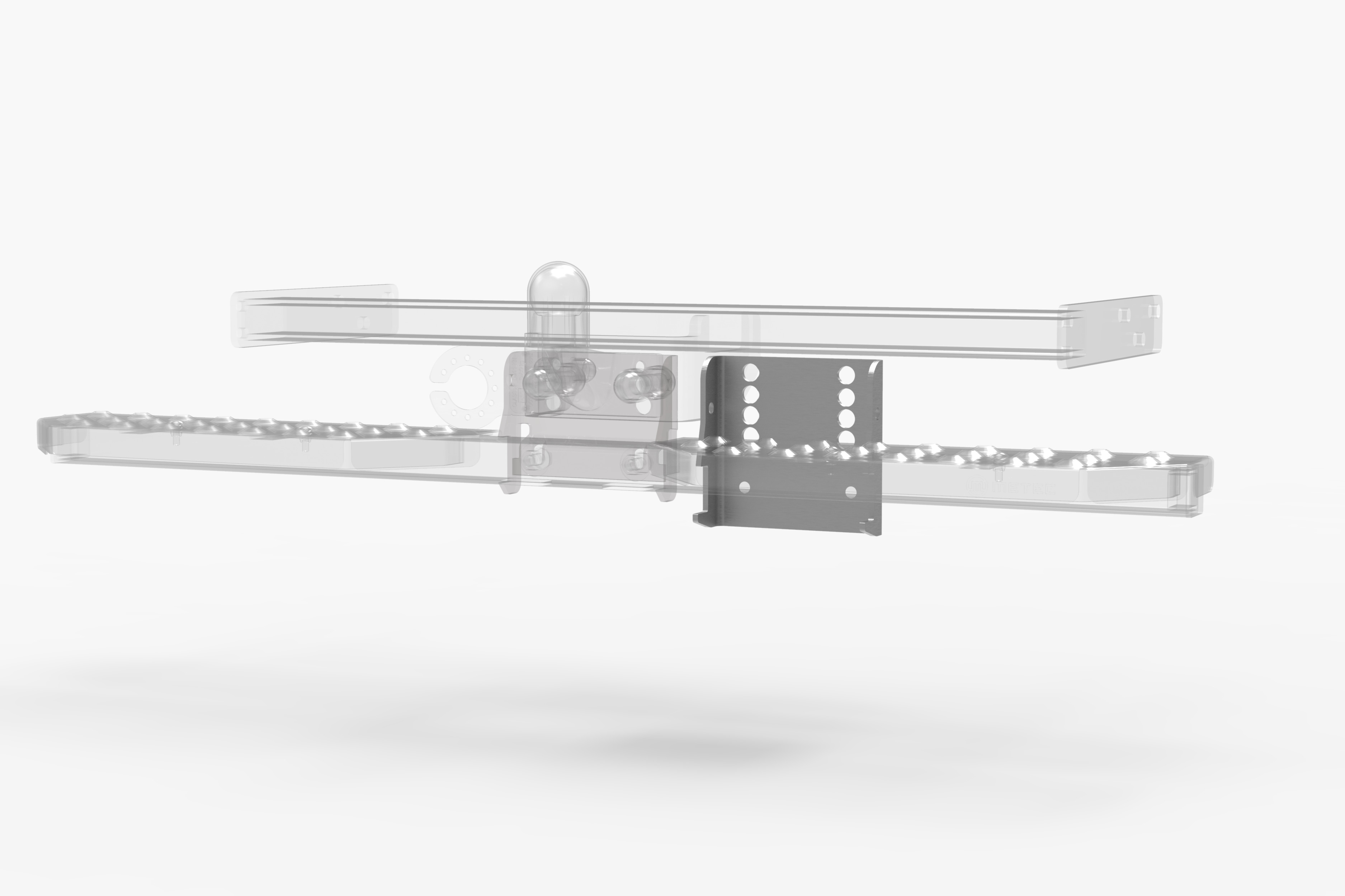 Lowering plate for tow steps. 